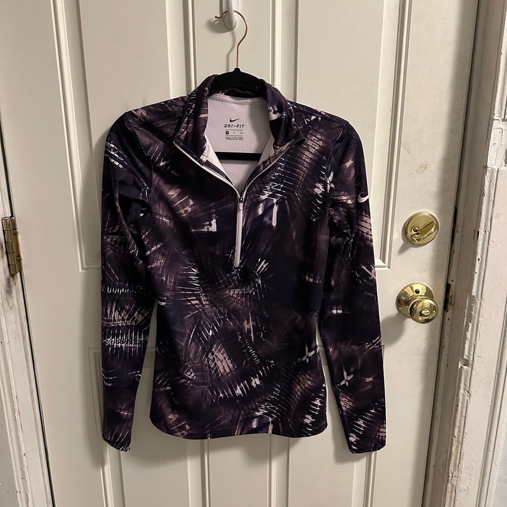 Purple Pattern Nike Dri Fit Half Zip